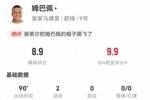 姆巴佩本场3射2正进2球 2关键传球+3造犯规 获评8.9分全场最高