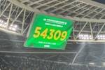 人气火爆!国安vs泰山现场观众人数为54309人